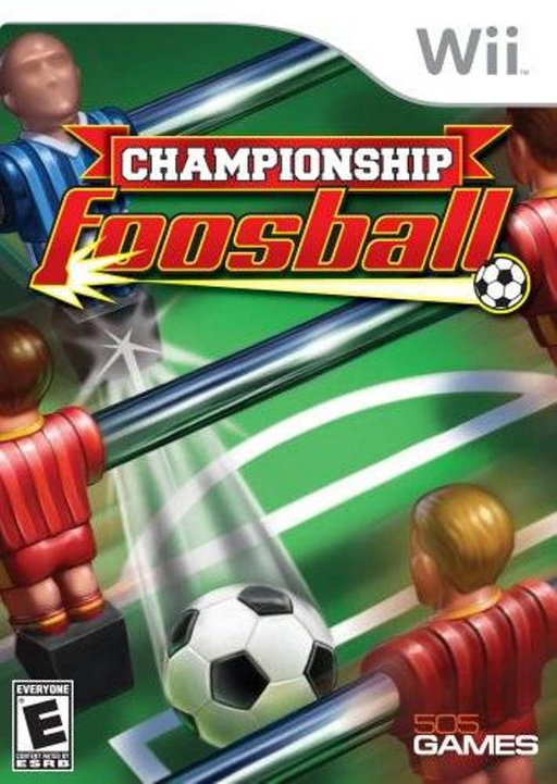 Championship Foosball box art for Wii